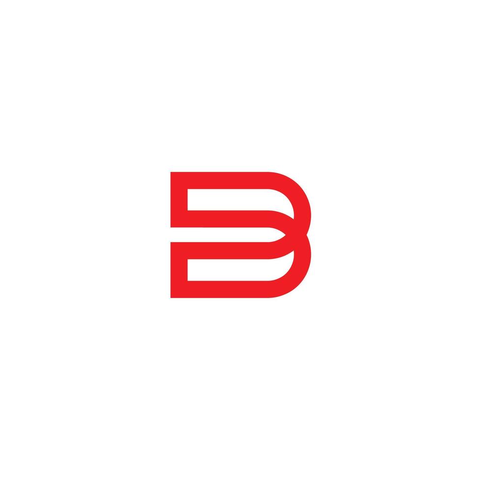 första brev b ikon vektor logotyp mall illustration design proffs vektor