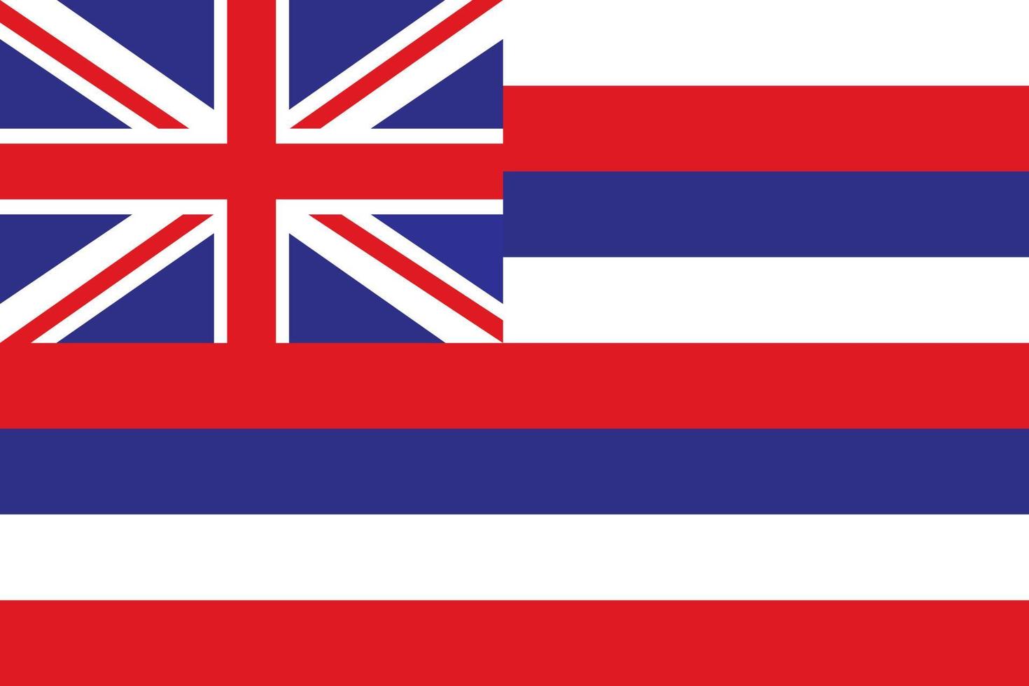 hawaiis flagga vektor