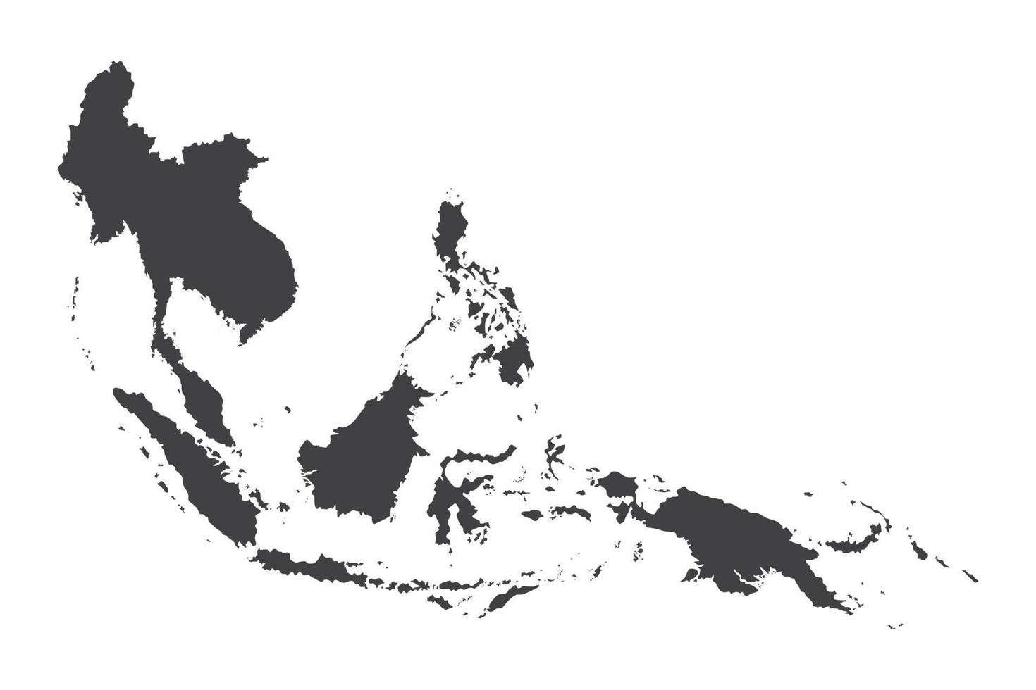 südostasien map.southeast asia plans vektor