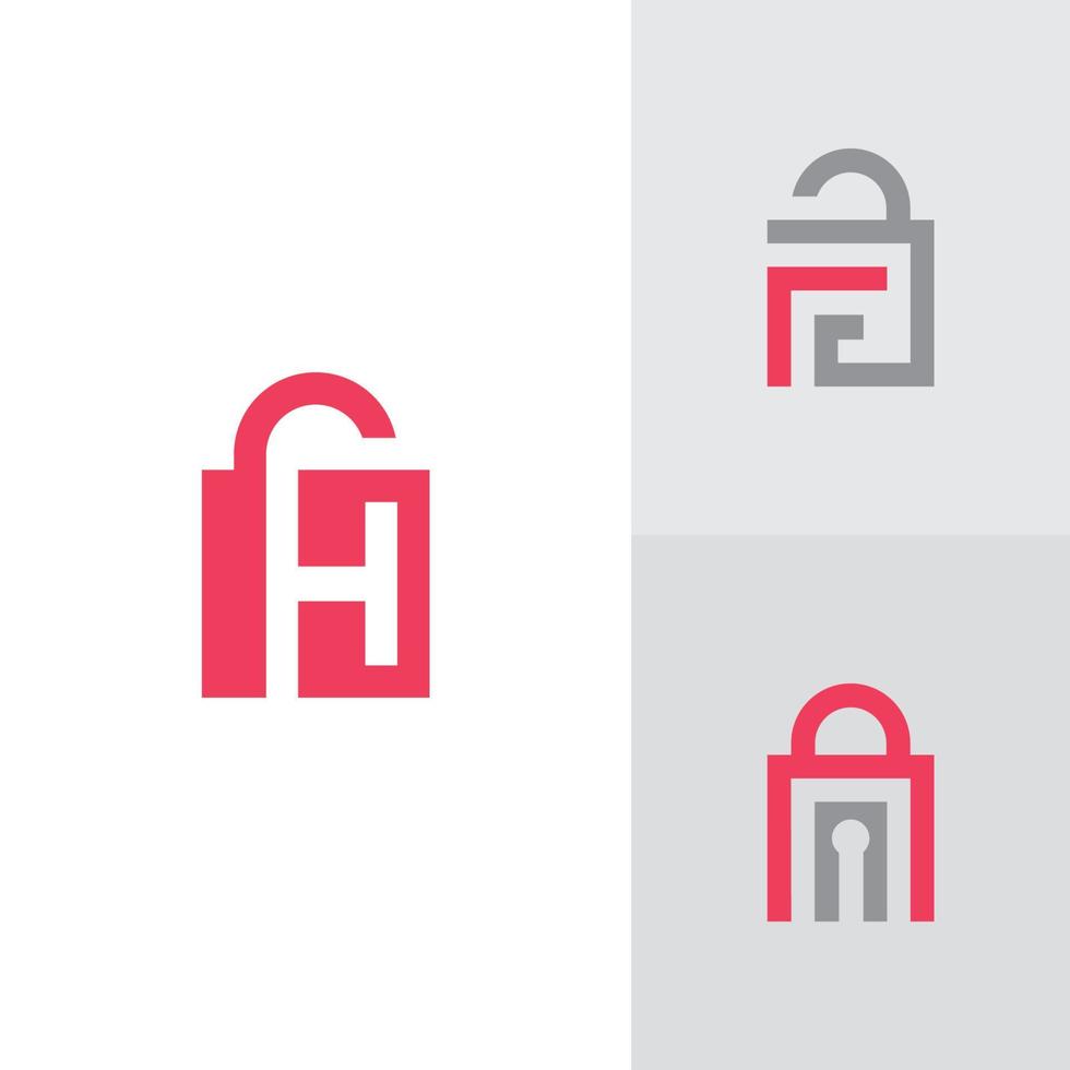 Creative-Lock-Logo-Vektorvorlage vektor
