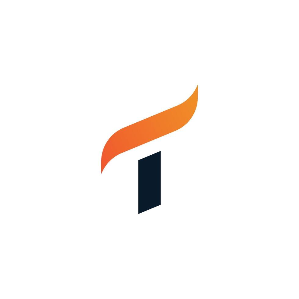 Buchstabe t-Logo-Symbol-Design-Vorlage vektor