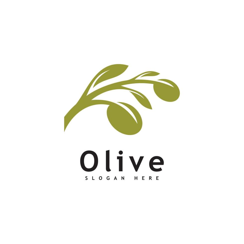 oliv olja logotyp design vektor mall