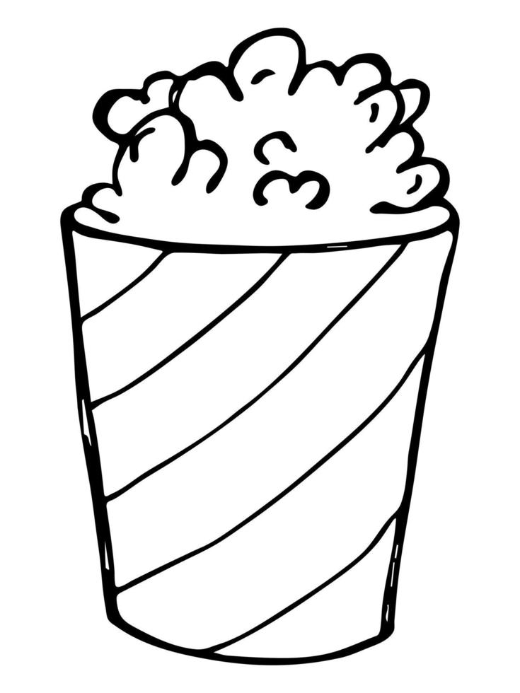 süße Milchshake-Illustration. einfache Cup-Cliparts. hübsches Getränkgekritzel vektor