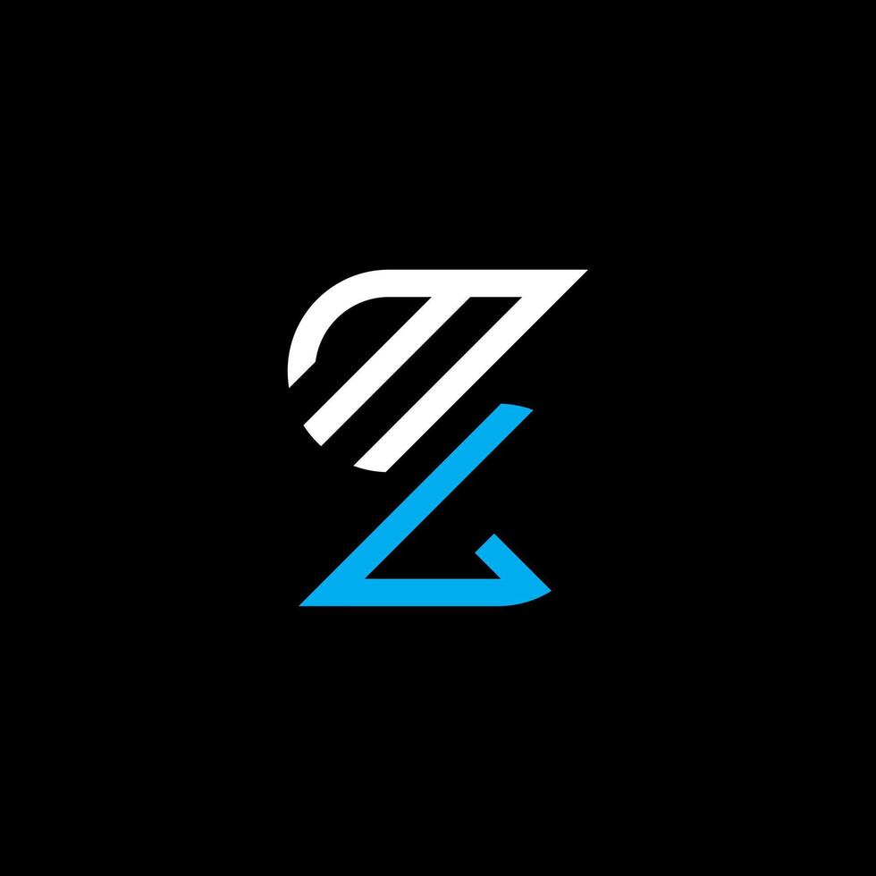 ml brev logotyp kreativ design med vektor grafisk, ml enkel och modern logotyp.