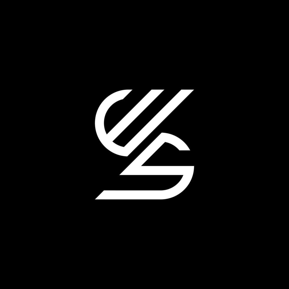 ws letter logotyp kreativ design med vektorgrafik, ws enkel och modern logotyp. vektor