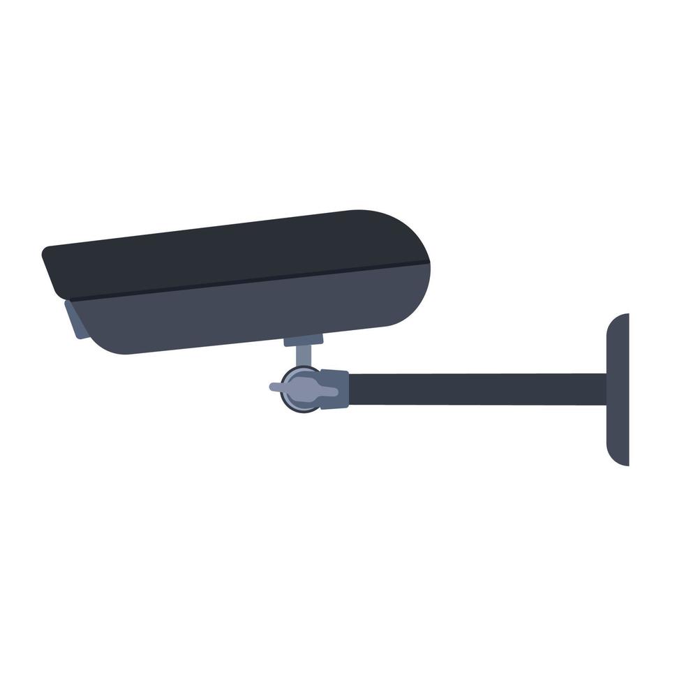 CCTV-Kamerasymbol Vektorsymbol Seitenansicht. Sicherheitskontrolle des Kriminalsystems. Überwachungsausrüstung für Wachpersonal vektor