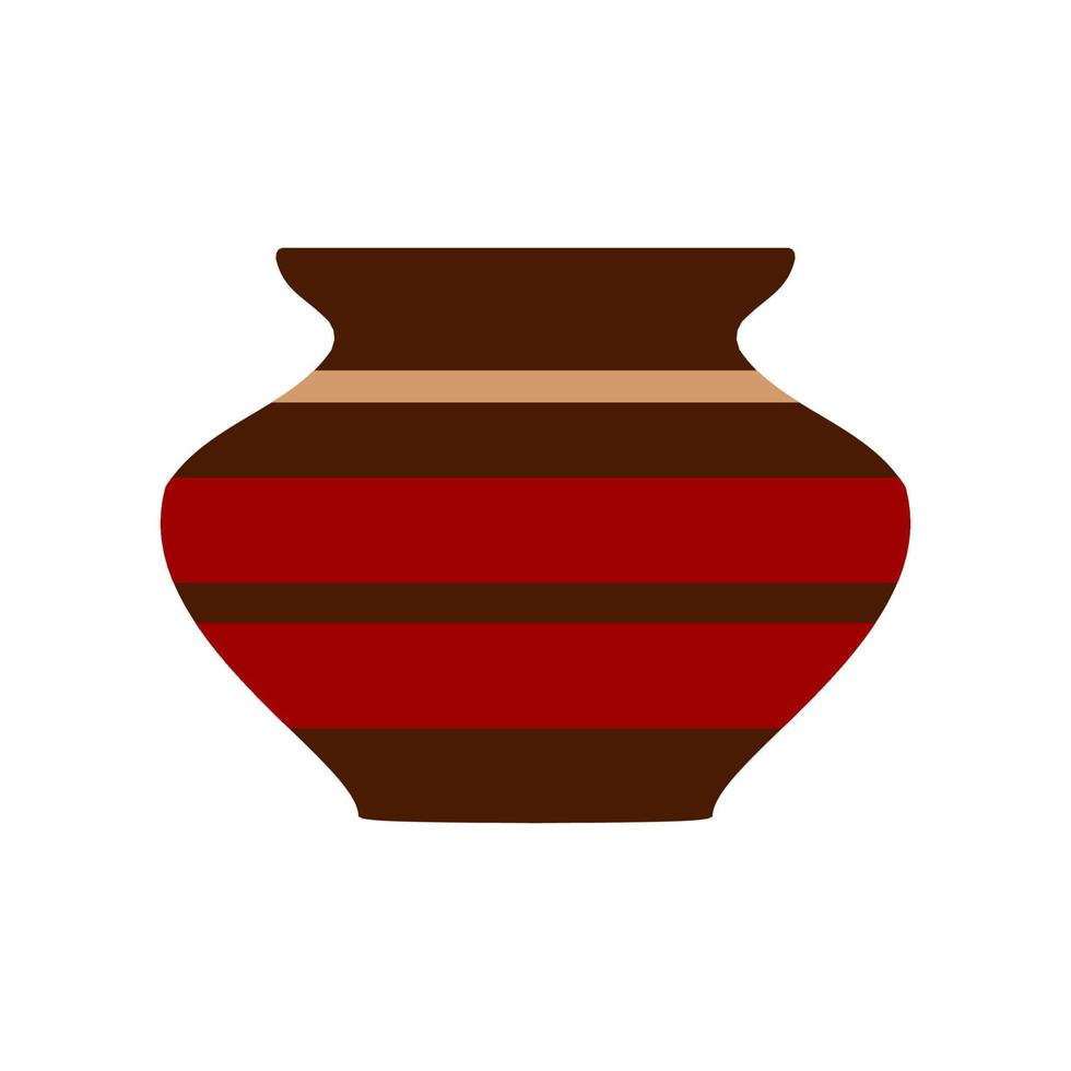 amfora platt vektor traditionell klassisk museum skål vas. antik lera ikon myt