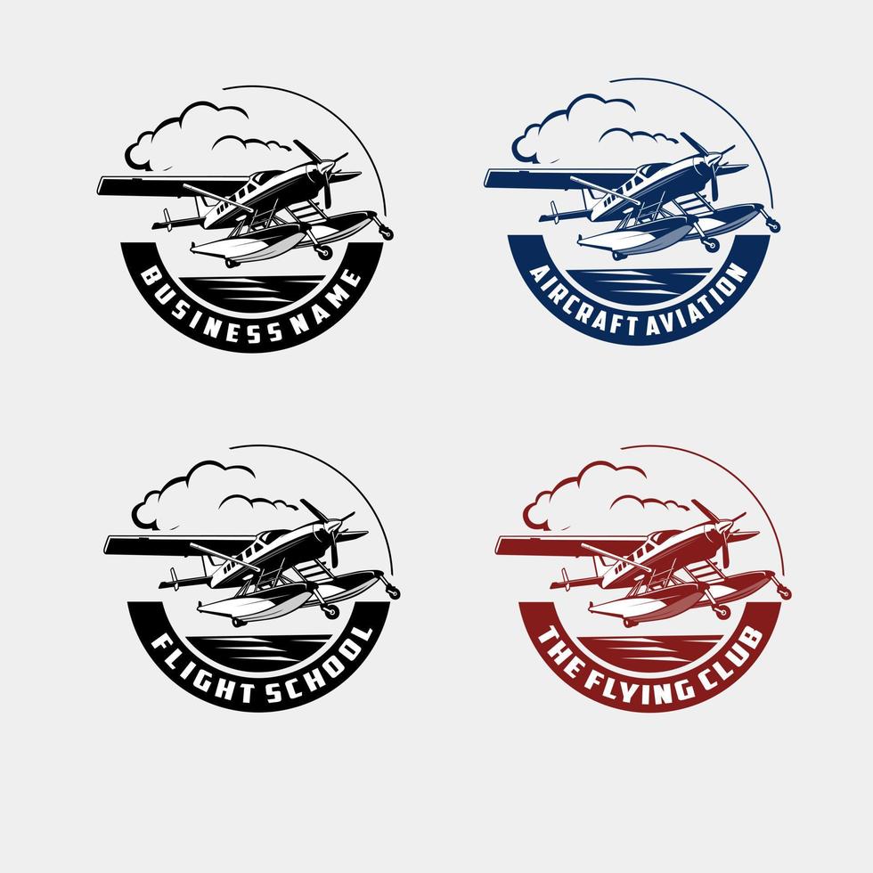 Flugzeug Flug fliegen Reisen Illustration Design Logo Symbol Vektor