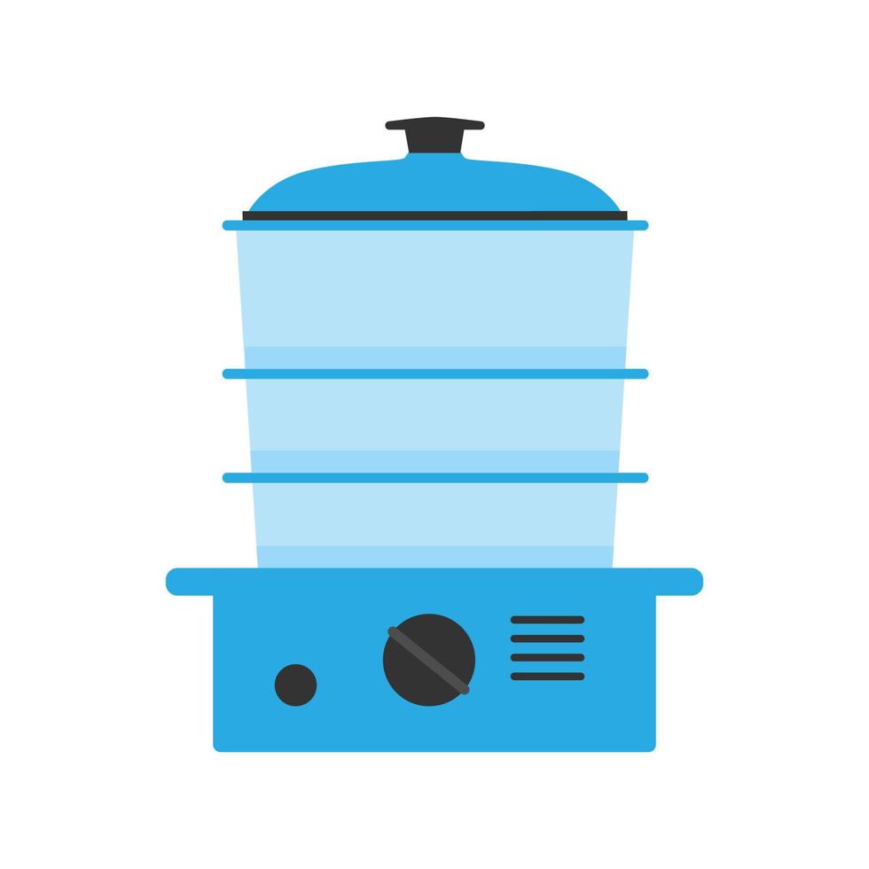 elektrische dampf lebensmittel küche symbol illustration symbol ausrüstung. kochen dampfgarer lebensmittel gerät gerät utensil. Haushaltsherd Vektorzeichen Haushalt heißer Werkzeugmaschinenhersteller. vektor