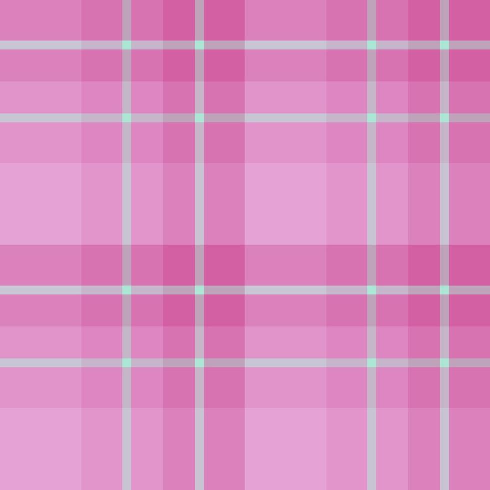 Nahtloses Muster in wunderschönen kalten rosa und mintgrünen Farben für Plaid, Stoff, Textil, Kleidung, Tischdecke und andere Dinge. Vektorbild. vektor