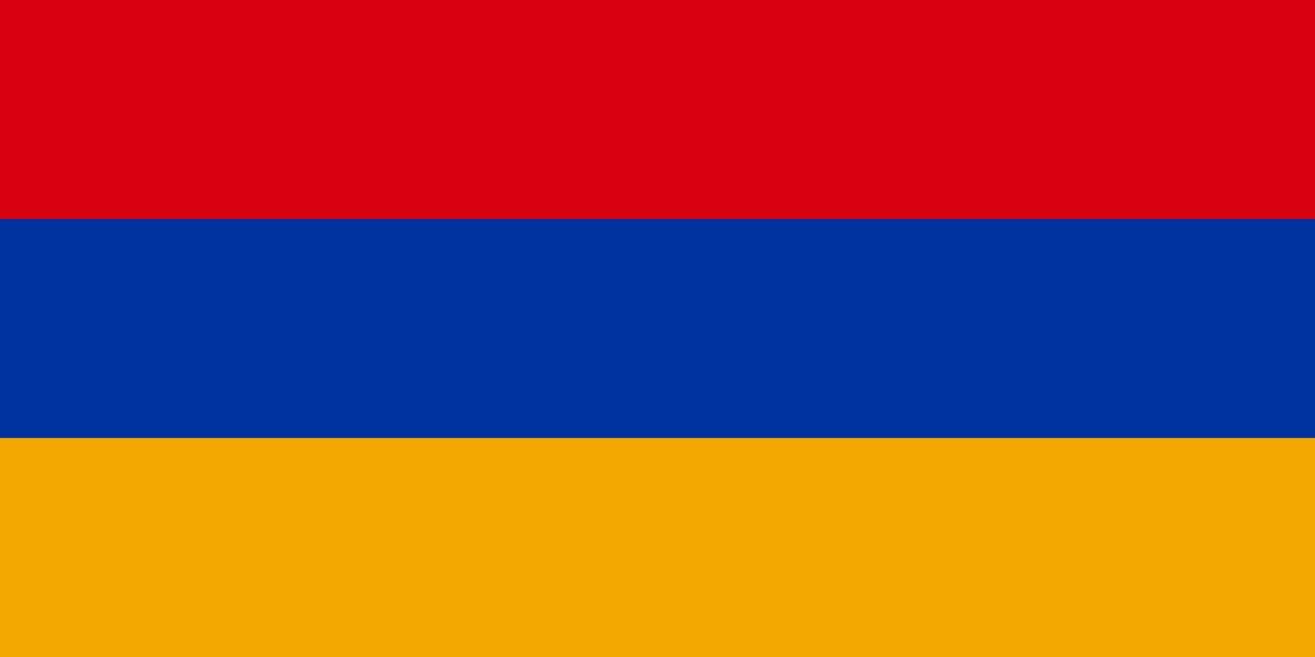 flagga armenia vektor illustration symbol nationell Land ikon. frihet nation flagga armenia oberoende patriotism firande design regering internationell officiell symbolisk objekt kultur