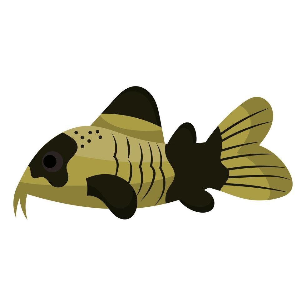 Corydoras Fisch Aquarium Wasser Tier Natur und Vektor Unterwasser-Wasserkunst. tropischer illustrationsfisch mit schwanz und flosse. schöne dekorative mehrfarbige Haustierzeichnung und Ichthyologie-Korallenriff