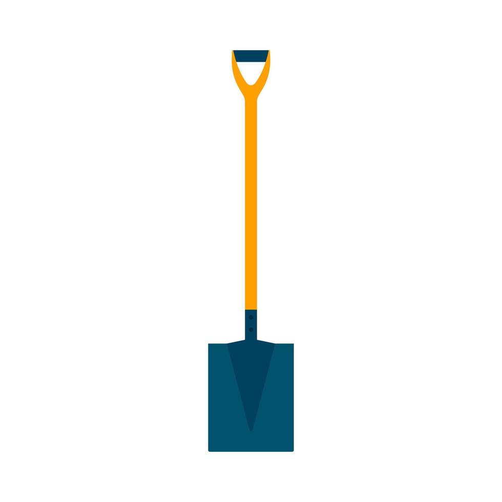 skyffel utomhus- väg rena symbol vektor ikon. jordbruks tecken industri spade gräv verktyg platt Utrustning