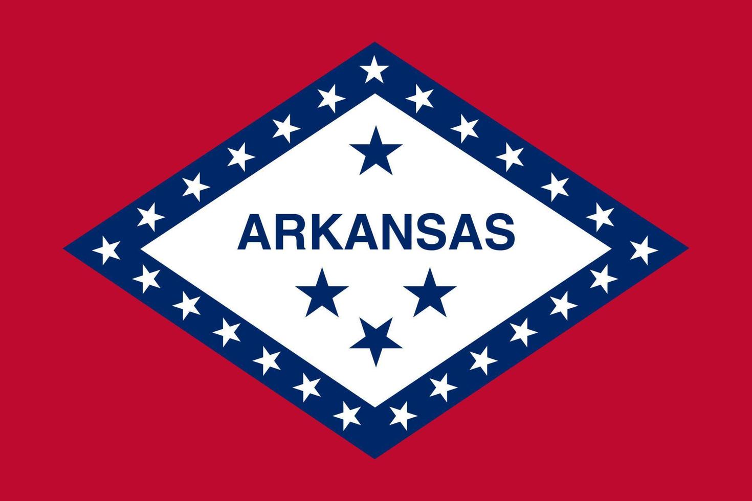 Flagge Arkansas Vektor-Illustration Symbol nationales Land-Symbol. freiheit nation flagge arkansas unabhängigkeit patriotismus feier design regierung international offizieller symbolischer gegenstand kultur vektor