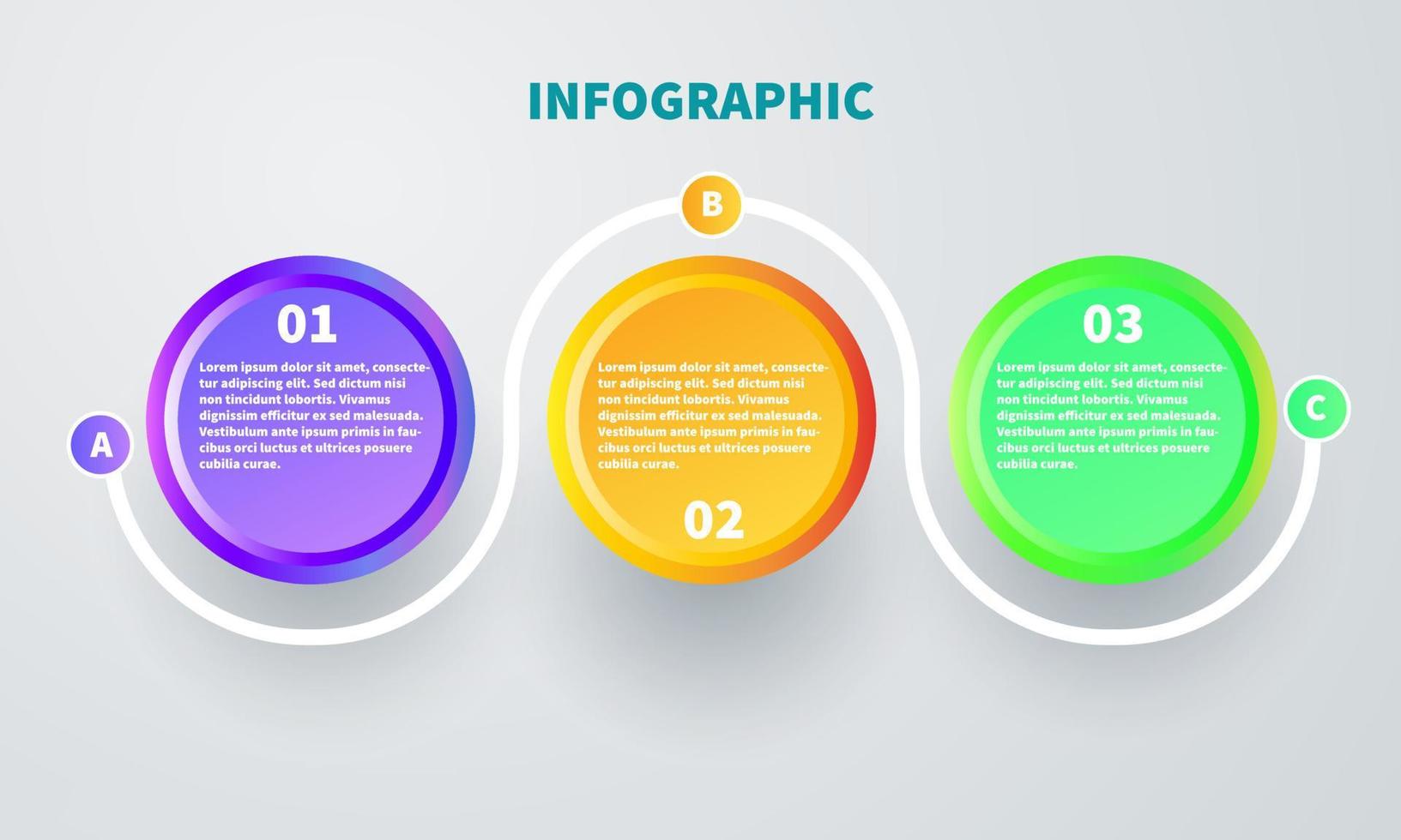 bunte agile infografische elemente für unternehmen. kreisförmige infografiken vektorillustration. Marketing-Datumsdiagramm vektor