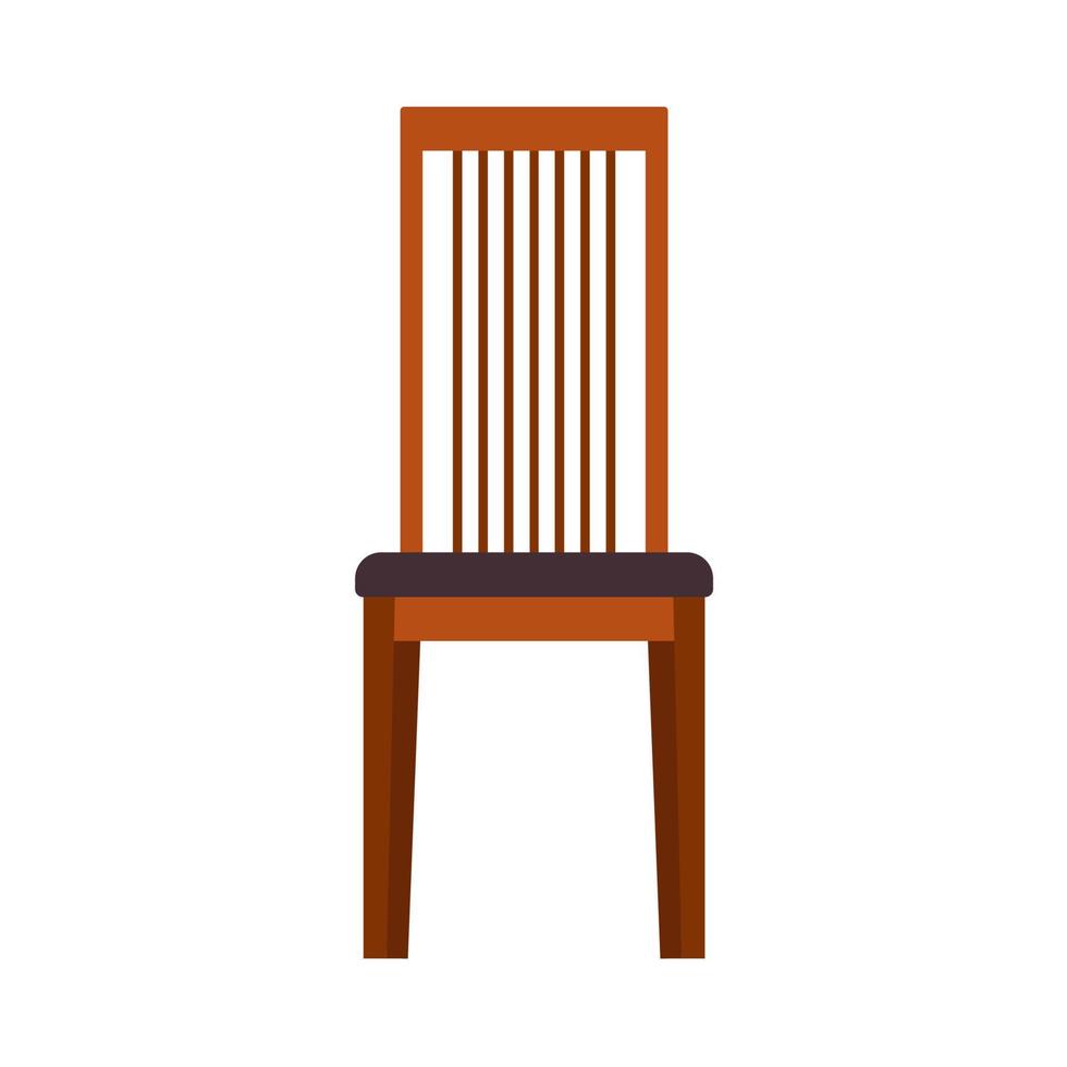 Stuhl Vorderansicht Vektorsymbol fruniture Abbildung isoliert weiß. Innensitz-Bürosymbol. modernes sofa hocker wohnzimmer vektor