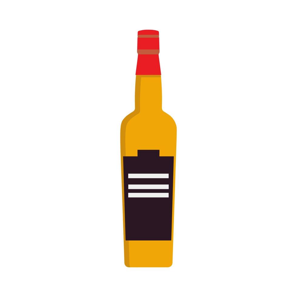 wiskey flasche getränk flüssigkeit party symbol. Cognac Glas Objekt Feier Vektorsymbol Alkohol. vektor