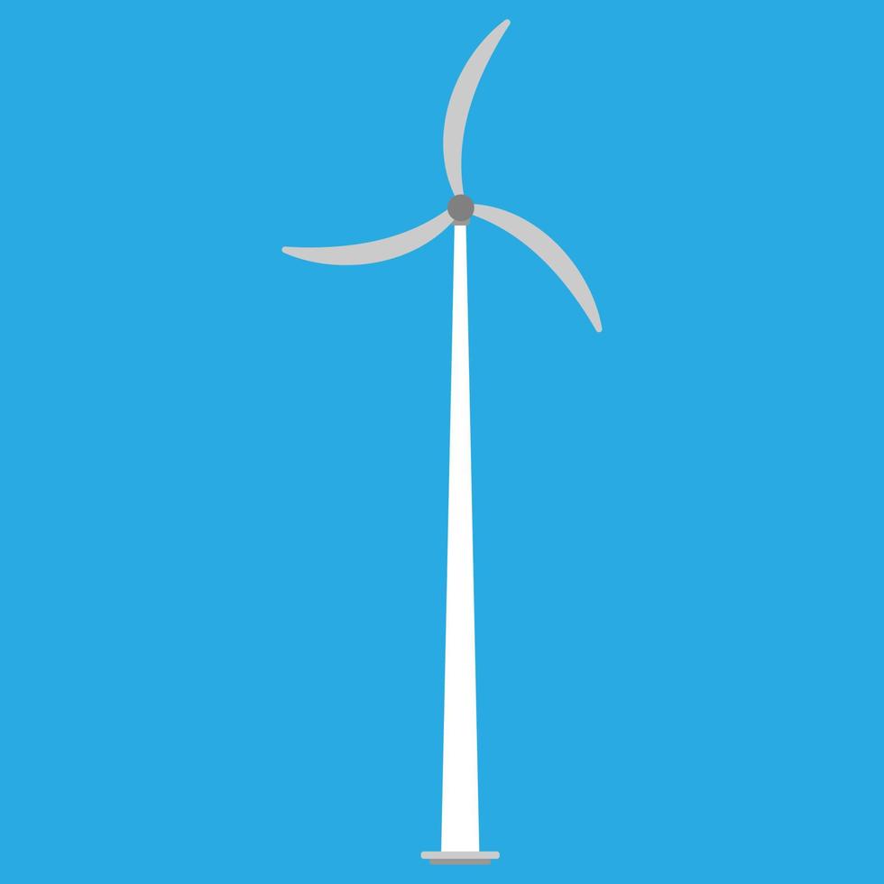 Windturbinenenergie Vektorsymbol für Windmühlenenergie. umwelt technologie industrie alternativer öko-generatorturm vektor