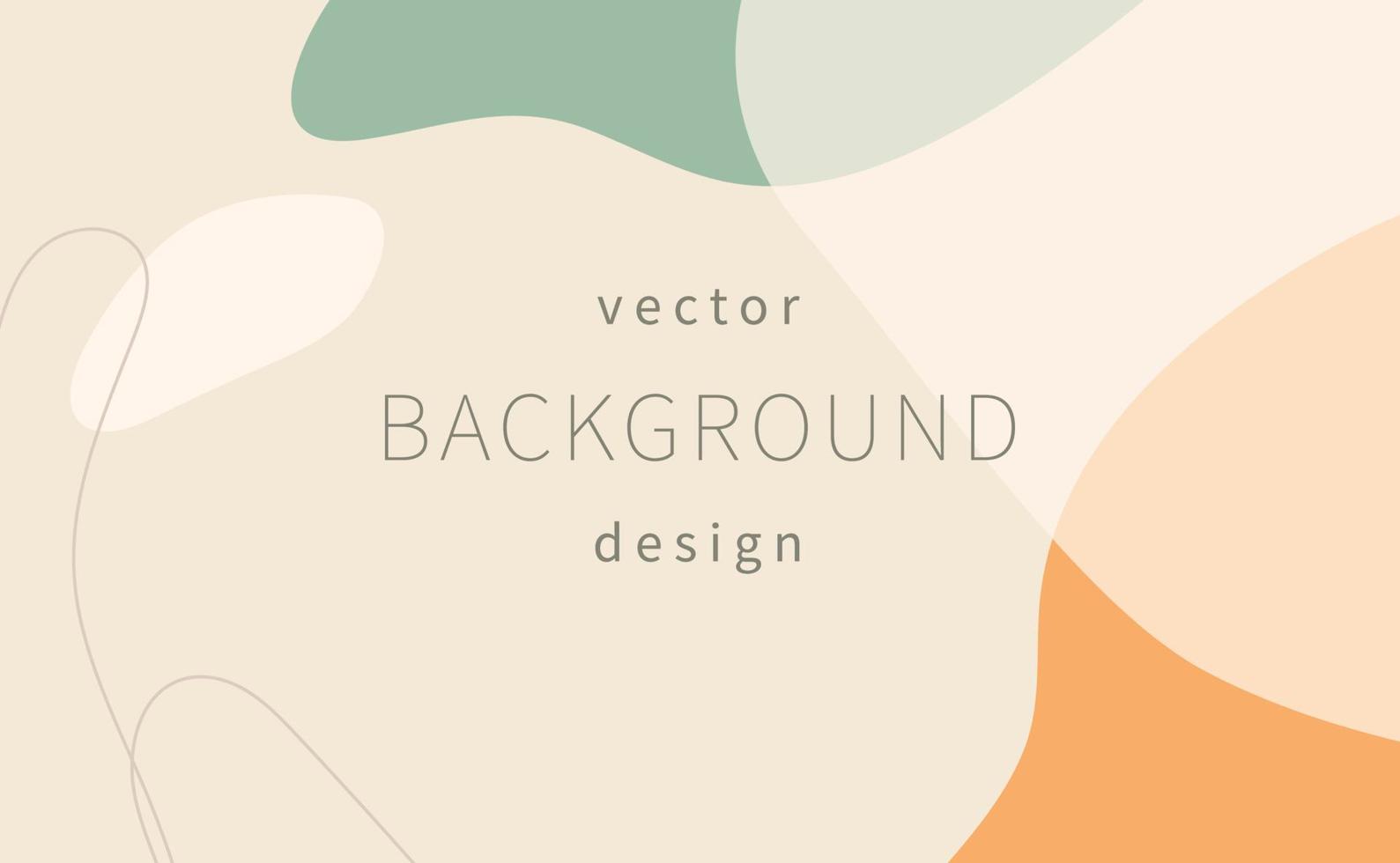moderner Hintergrund mit abstrakten organischen Formen. Minimales Vektordesign vektor