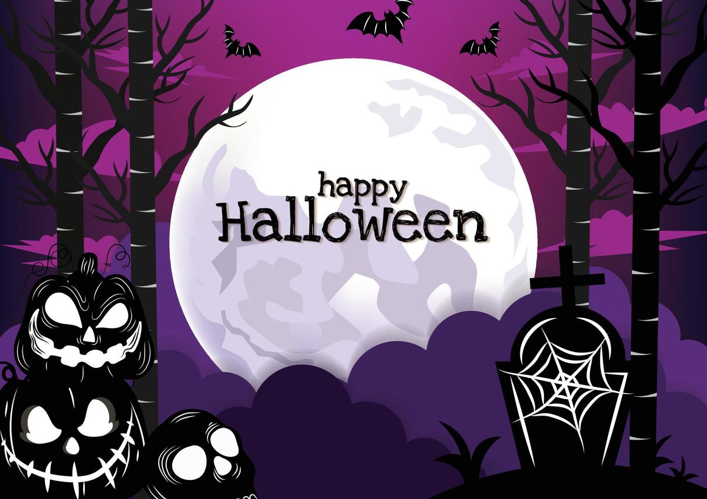 Halloween-süßes Element-Banner-Vektor-Design vektor