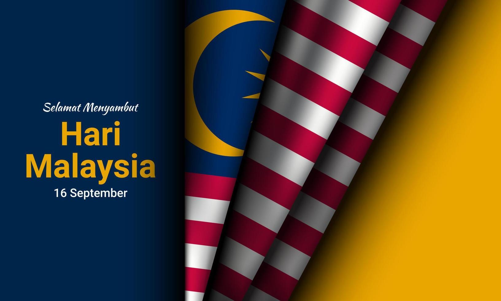 malaysia dag bakgrund design. vektor