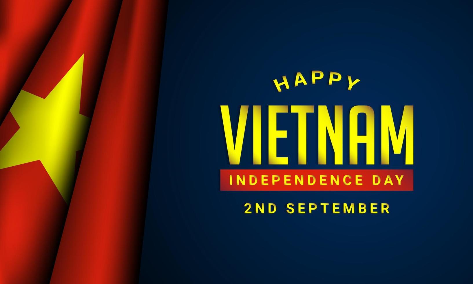 vietnam unabhängigkeitstag hintergrunddesign. vektor