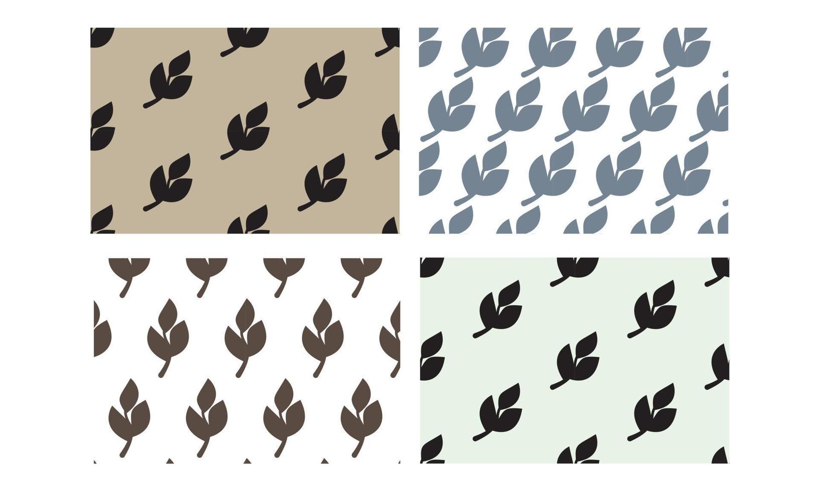 Blätter wiederholtes Musterdesign Allover-Druck, Textildruckdesign Stoffdruck, Blätterdesignvektor für Optionen für Ihr Unternehmen vektor