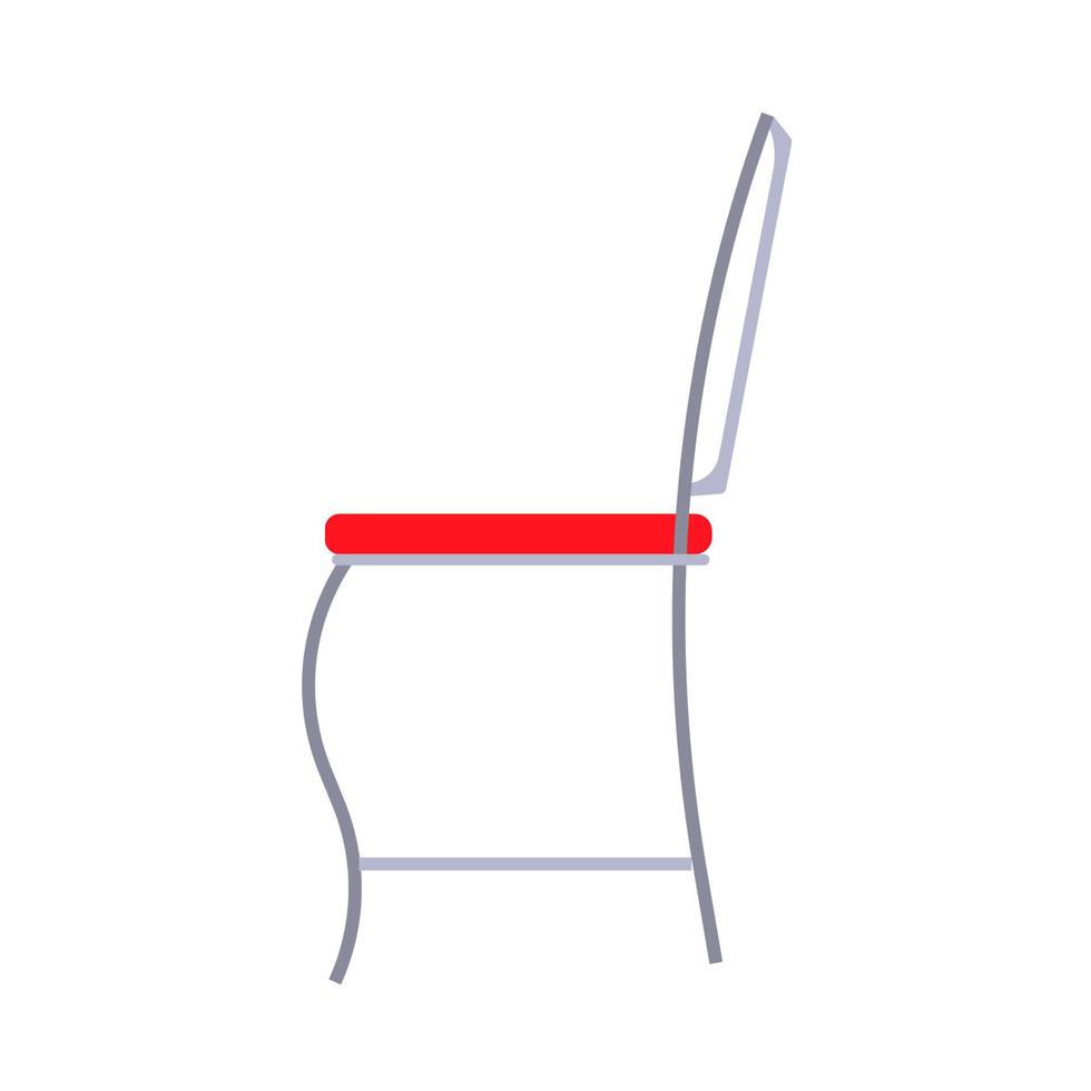 stol sida se vektor ikon möbler illustration isolerat vit. interiör sittplats kontor symbol. modern soffa pall levande rum
