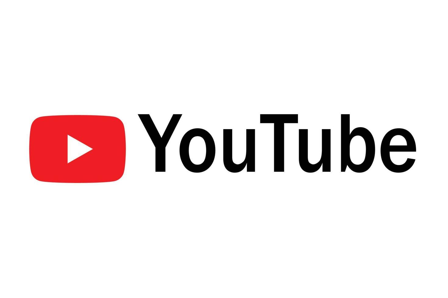 logotyp Youtube redigerbar fil vektor