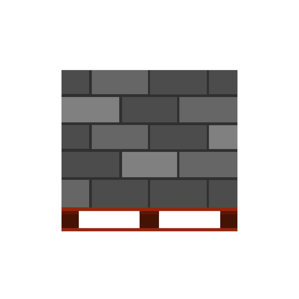 betong blockera tegel vektor ikon konstruktion material. cement byggnad arkitektur vägg. sten industri murverk murverk