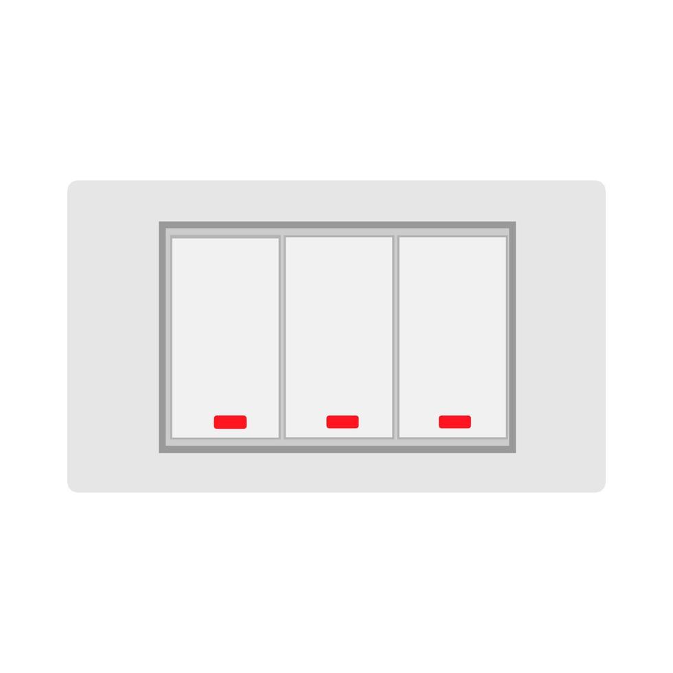 Weise Wippschalter Technologie Heimgeräte flaches Vektorsymbol vektor