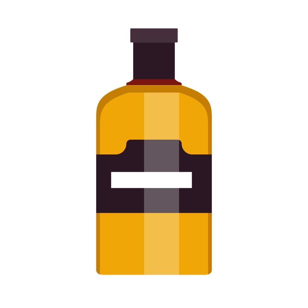 cognac flaska restaurang fest tecken vektor ikon. lyx pub alkoholhaltig glas produkt pub dryck