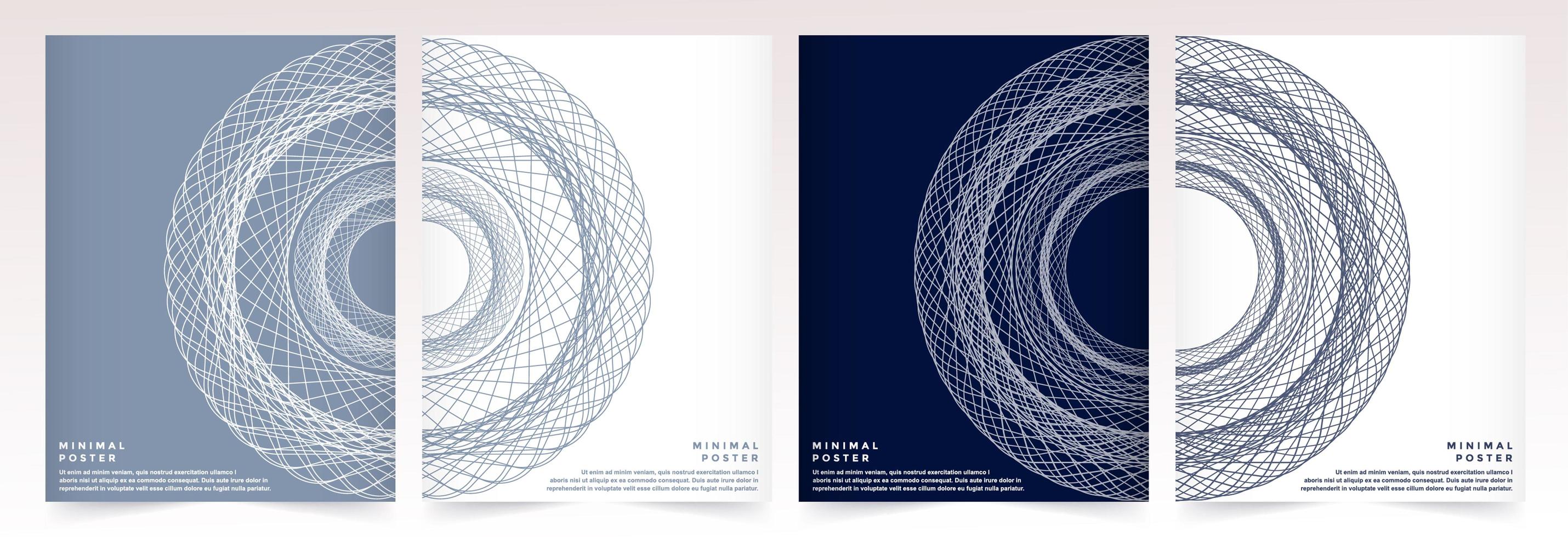 Zu den minimalistischen farbenfrohen Abstracts gehören geometrische Muster. vektor