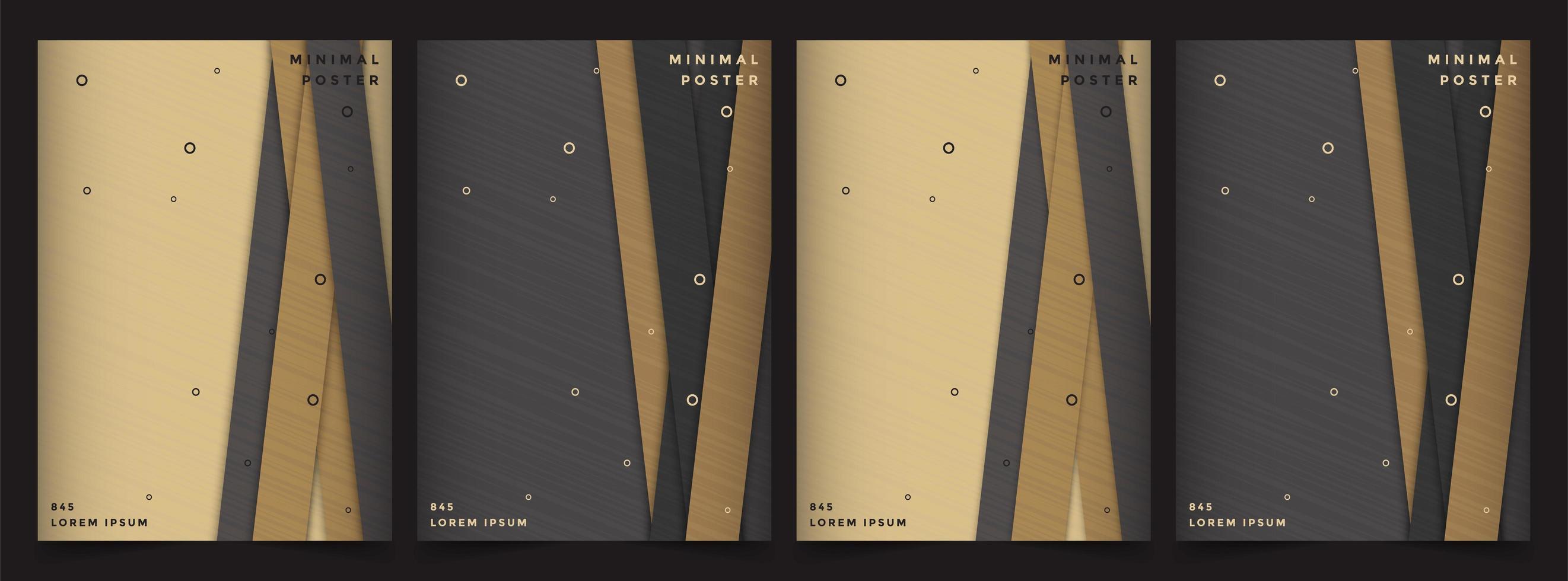 Premium-Cover-Designs mit geometrischen Würfeln vektor