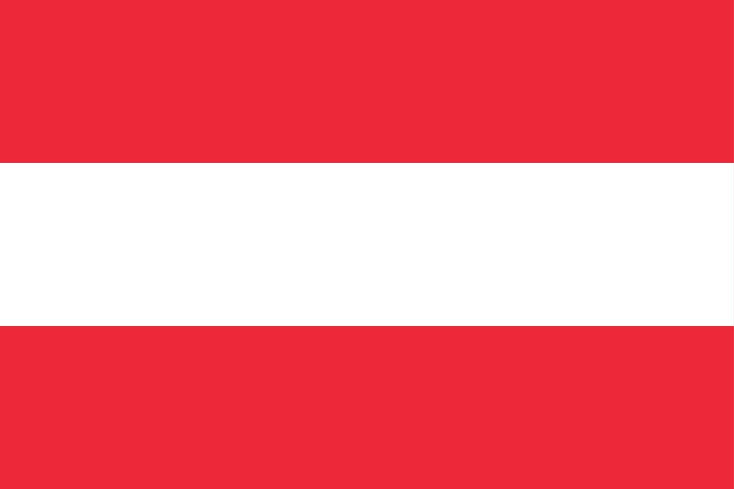 Flagge Österreich Vektor Illustration Symbol nationales Land Symbol. freiheit nation flagge österreich unabhängigkeit patriotismus feier entwerfen regierung international offiziell symbolisches objekt kultur