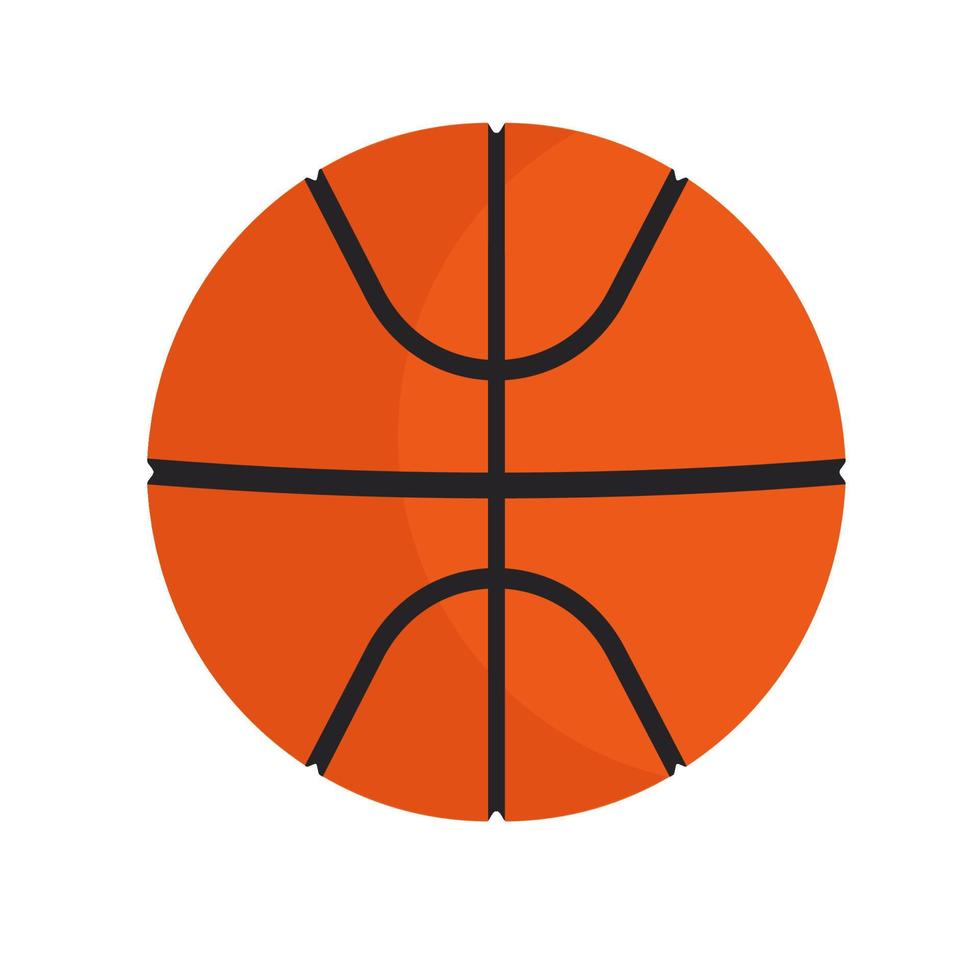 Basketball-Ball-Sport-Vektor-Symbol-Spiel. isolierte kreisorange ausrüstung. Erholungselement Item Club vektor