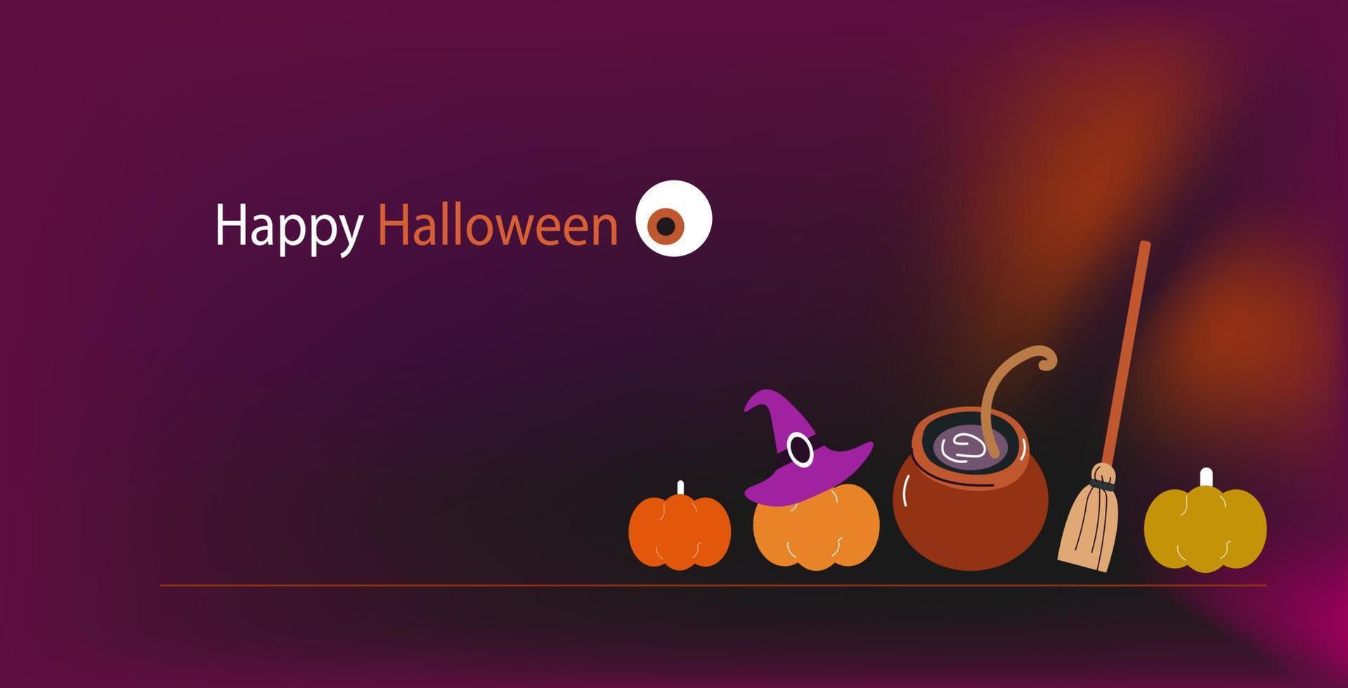 ector baner söt halloween ikoner spöken, ombie öga, pumpa, spindlar. klotter samling med Semester dekorationer. rolig halloween hälsning kort. vektor