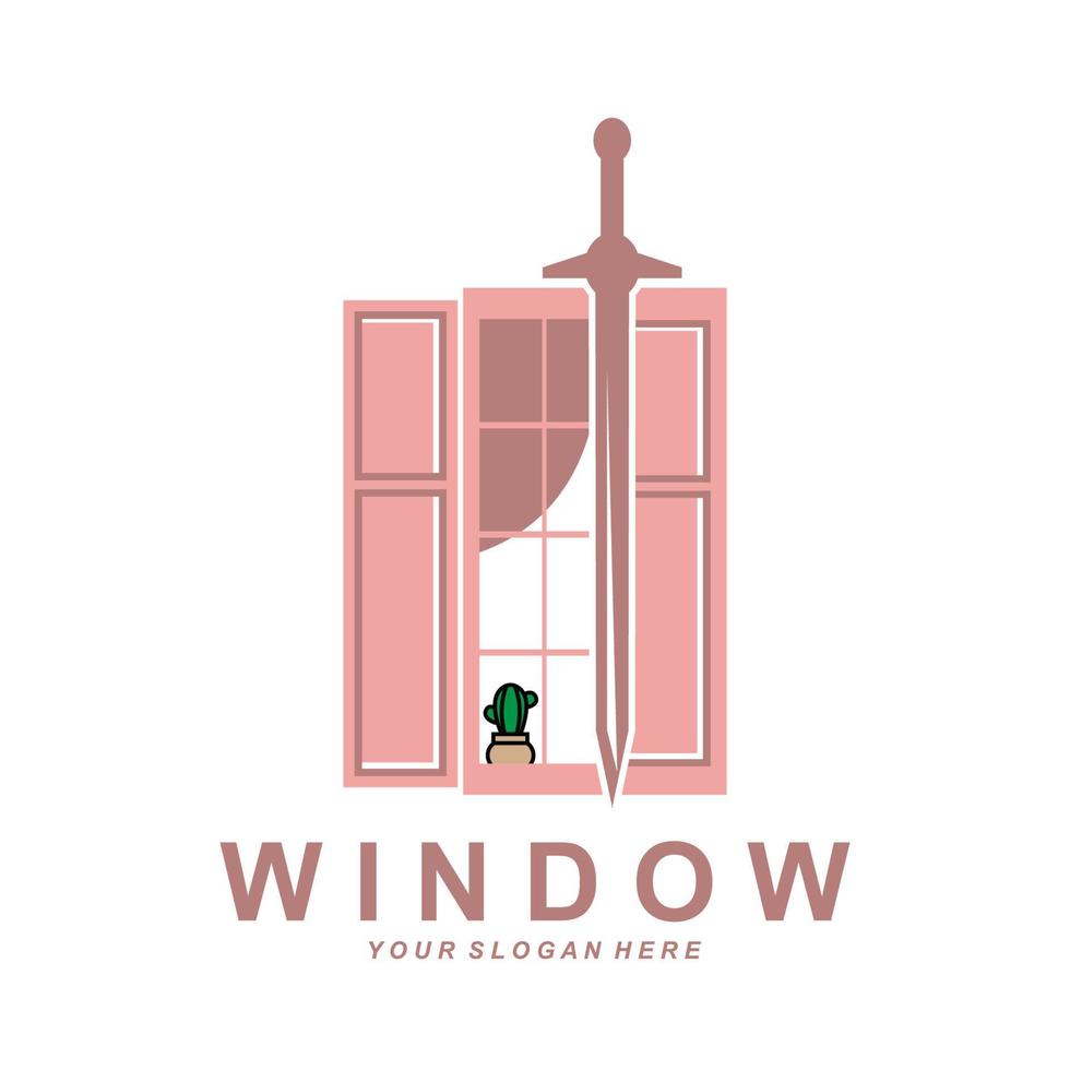 Home-Fenster-Logo, Home-Icon-Design vektor