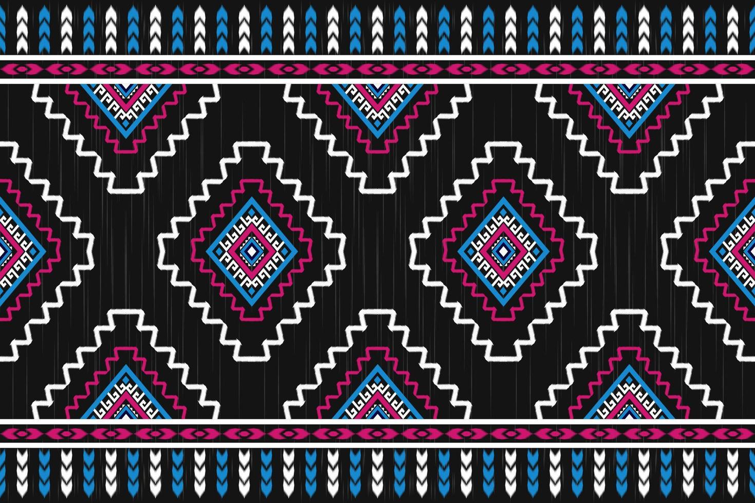 geometrisk etnisk mönster konst. ikat sömlös mönster i stam. amerikansk, mexikansk stil. design för bakgrund, tapet, vektor illustration, tyg, Kläder, matta, textil, batik, broderi.