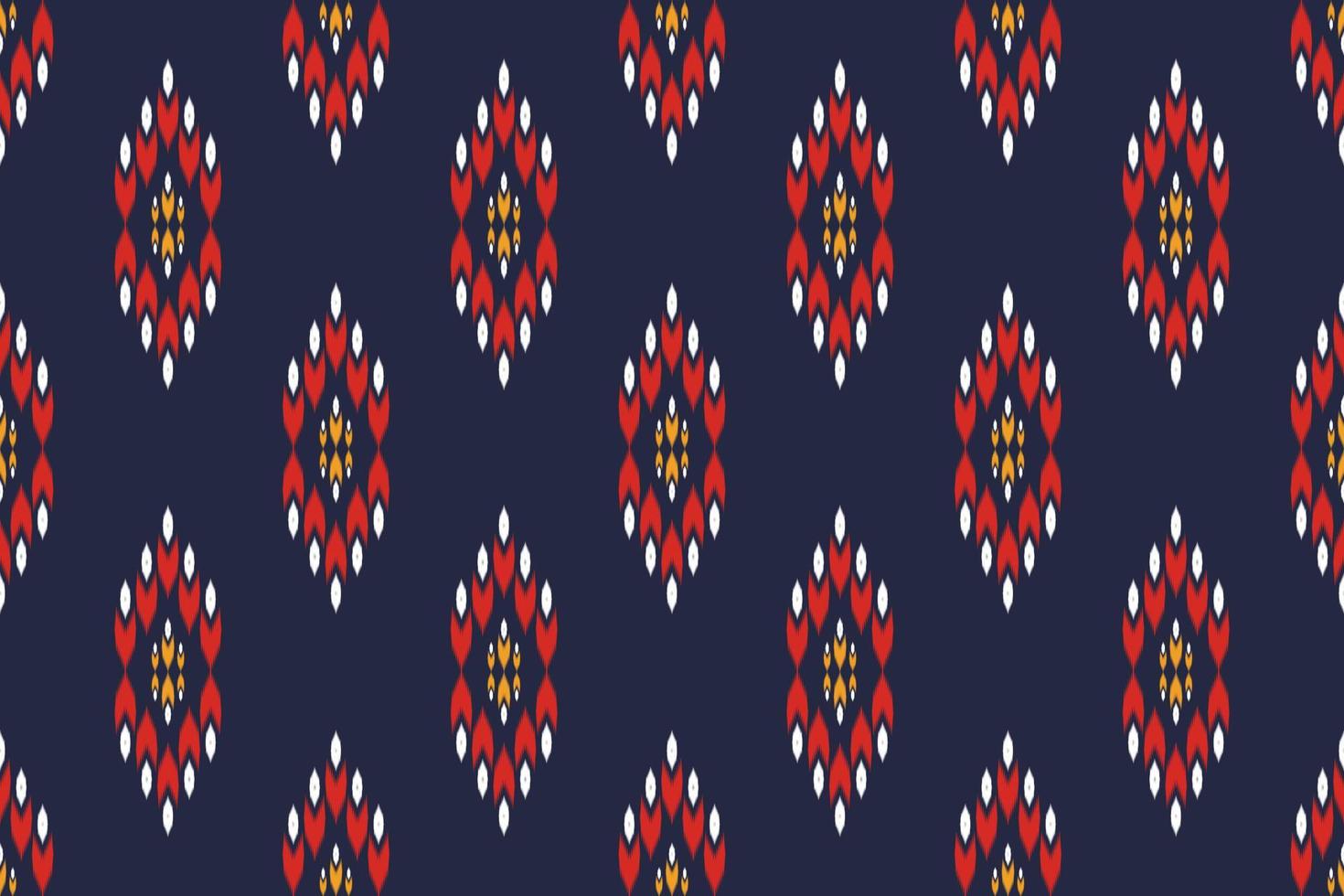 stoff ethnische muster kunst. ikat nahtloses muster im stammes-. amerikanischer, mexikanischer Stil. Design für Hintergrund, Tapete, Vektorillustration, Stoff, Kleidung, Teppich, Textil, Batik, Stickerei. vektor