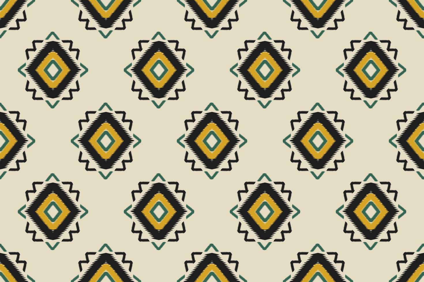 abstrakte ethnische Musterkunst. ikat nahtloses muster traditionell. amerikanischer, mexikanischer Stil. Design für Hintergrund, Tapete, Vektorillustration, Stoff, Kleidung, Teppich, Textil, Batik, Stickerei. vektor