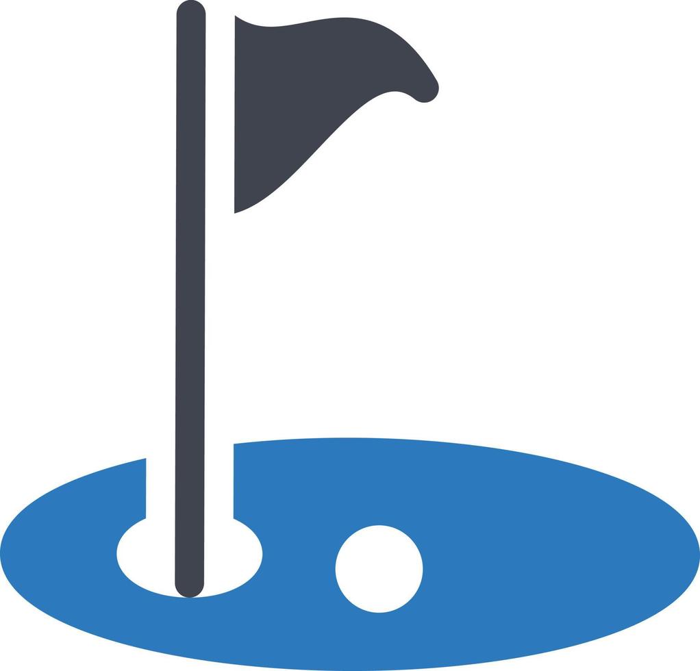 Golf-Vektor-Illustration auf einem Hintergrund. hochwertige Symbole. Vektor-Icons für Konzept und Grafikdesign. vektor