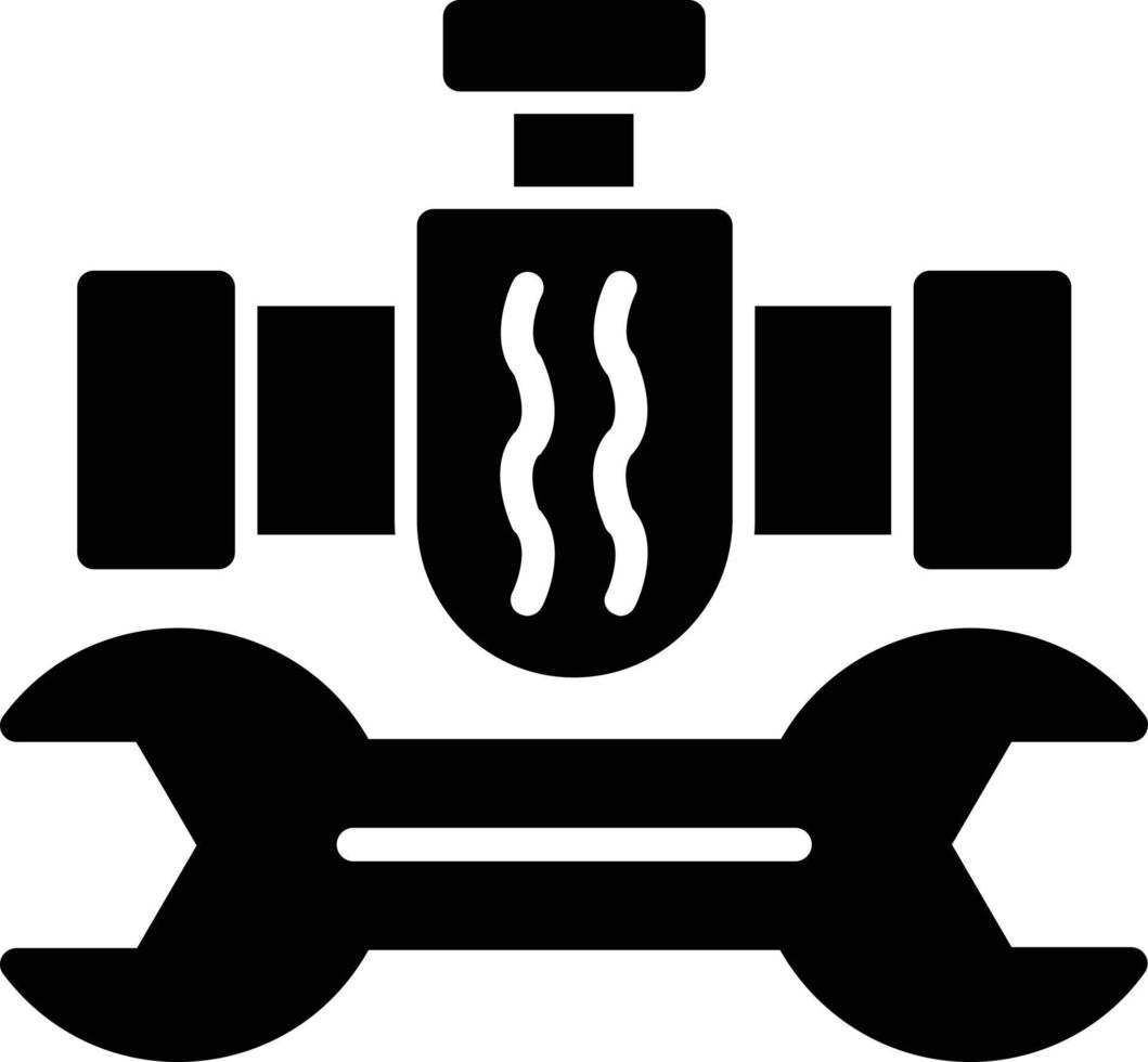 Sanitär-Glyphe-Symbol vektor