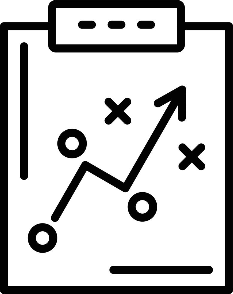Symbol für taktische Linie vektor