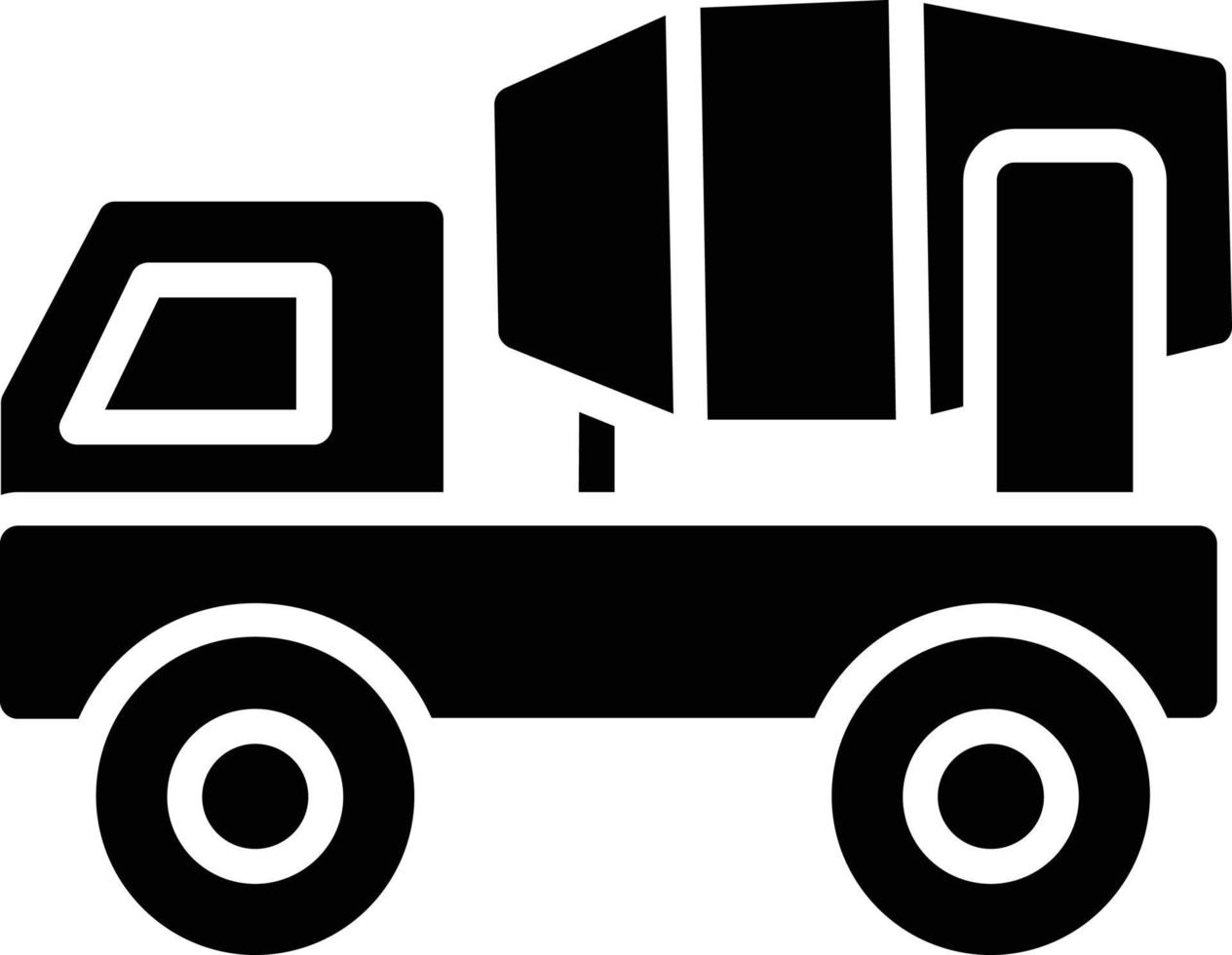 Mischer-LKW-Glyphen-Symbol vektor