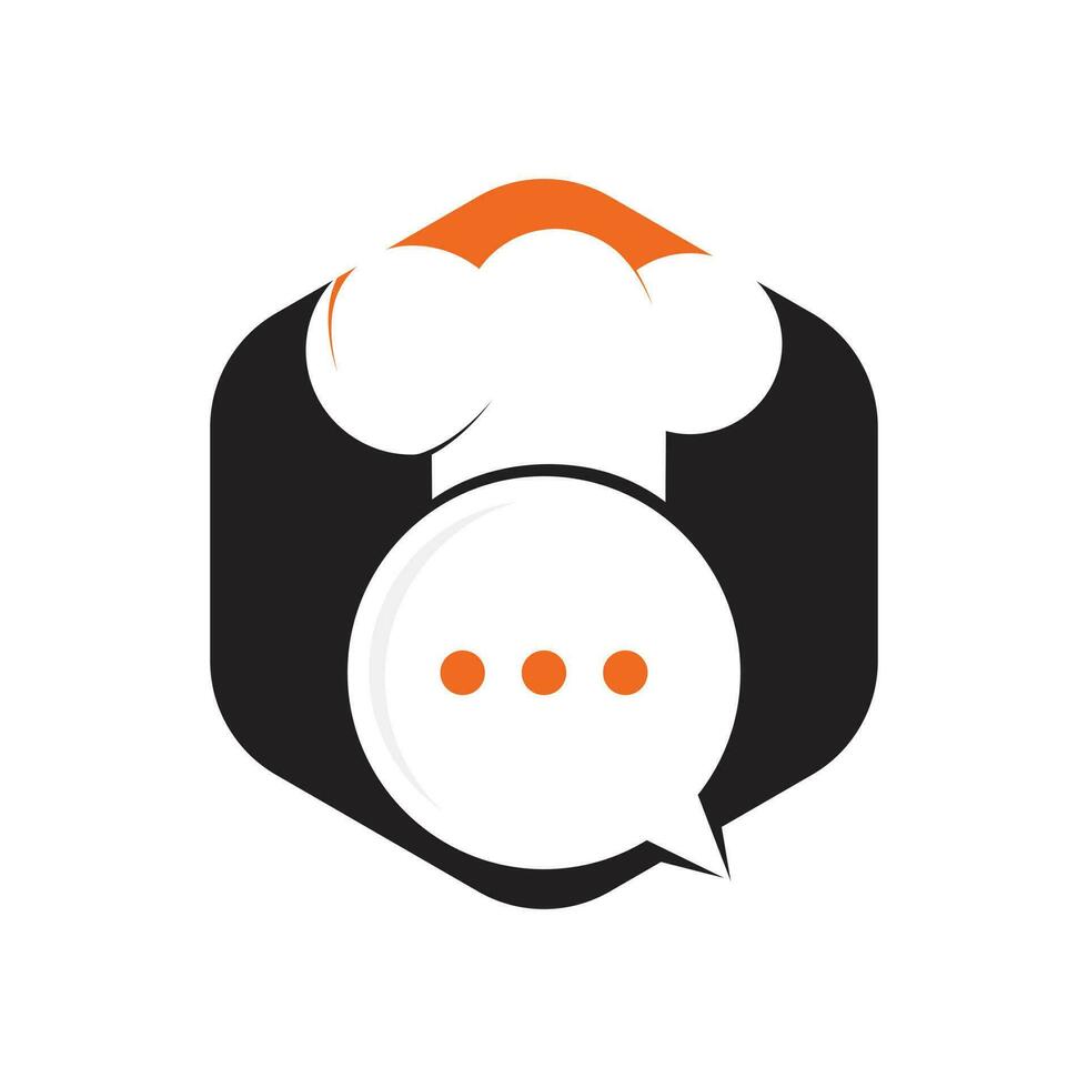 Chef-Talk-Vektor-Logo-Design. vektor