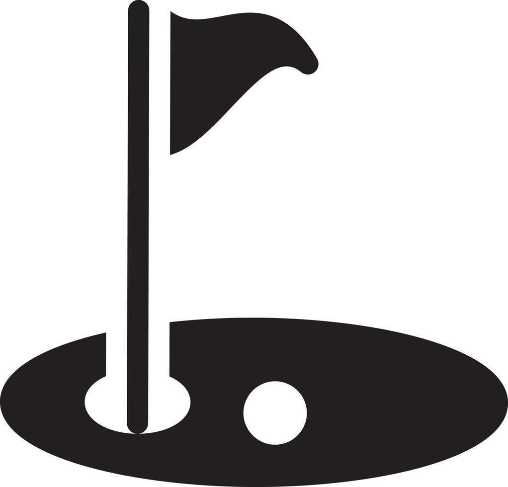 Golf-Vektor-Illustration auf einem Hintergrund. hochwertige Symbole. Vektor-Icons für Konzept und Grafikdesign. vektor