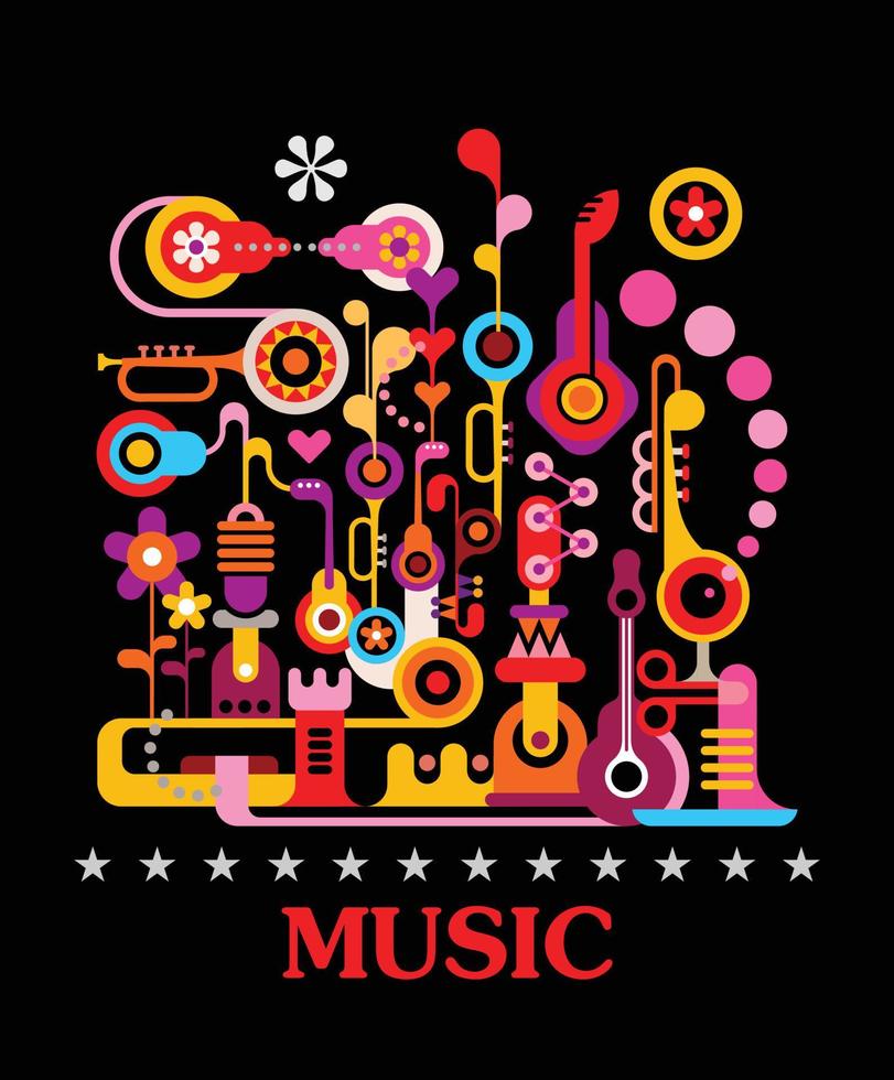 Musikparty-Plakat vektor