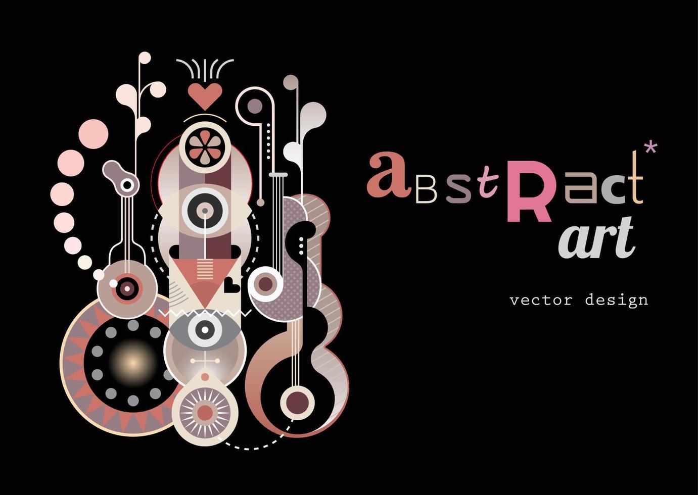 abstrakt konst design vektor illustration