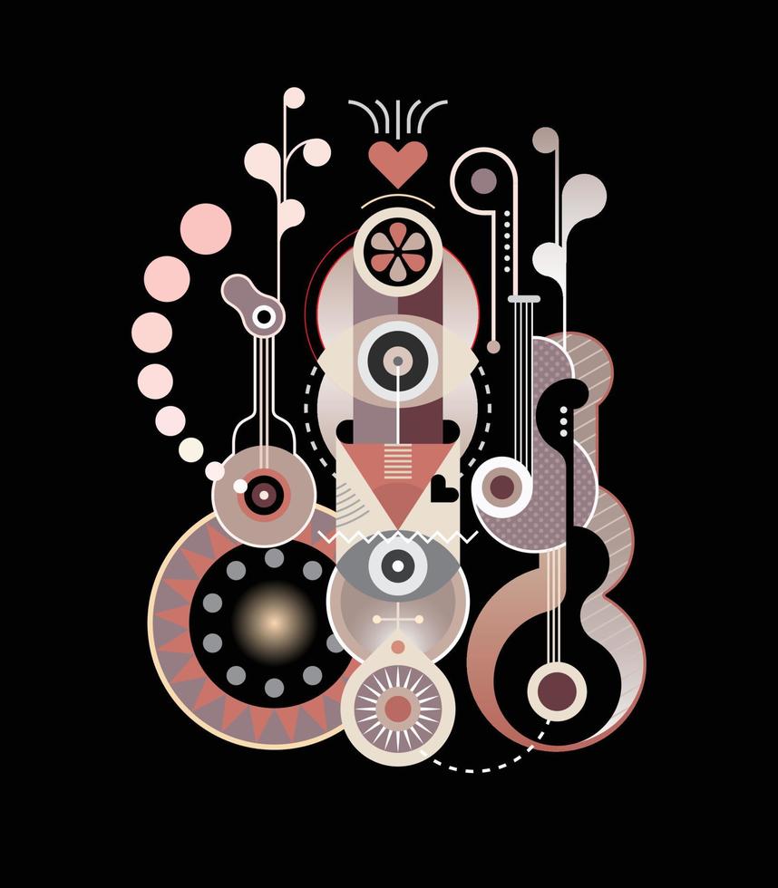 abstraktes musikplakatdesign vektor